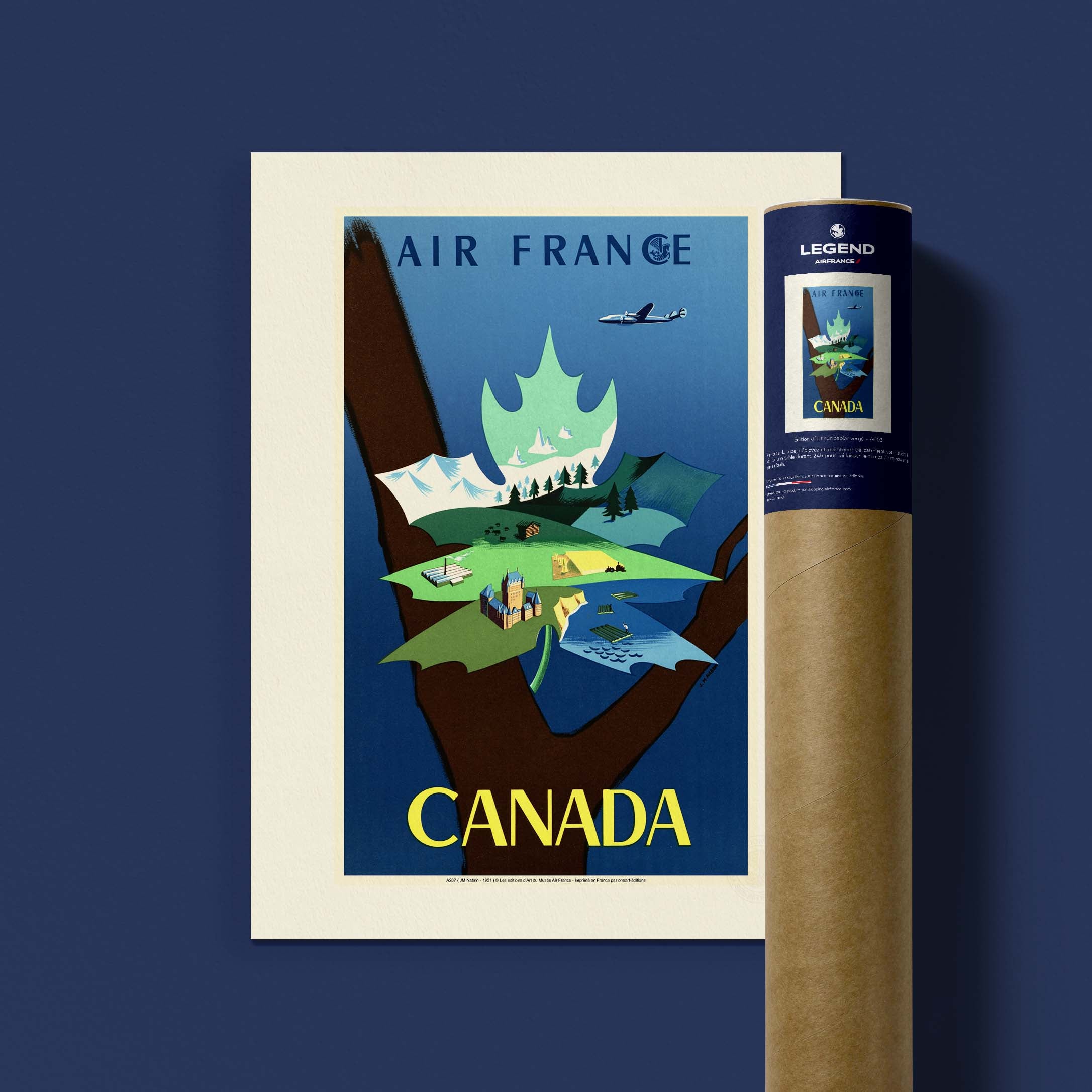 Affiche Air France - Canada-oneart.fr