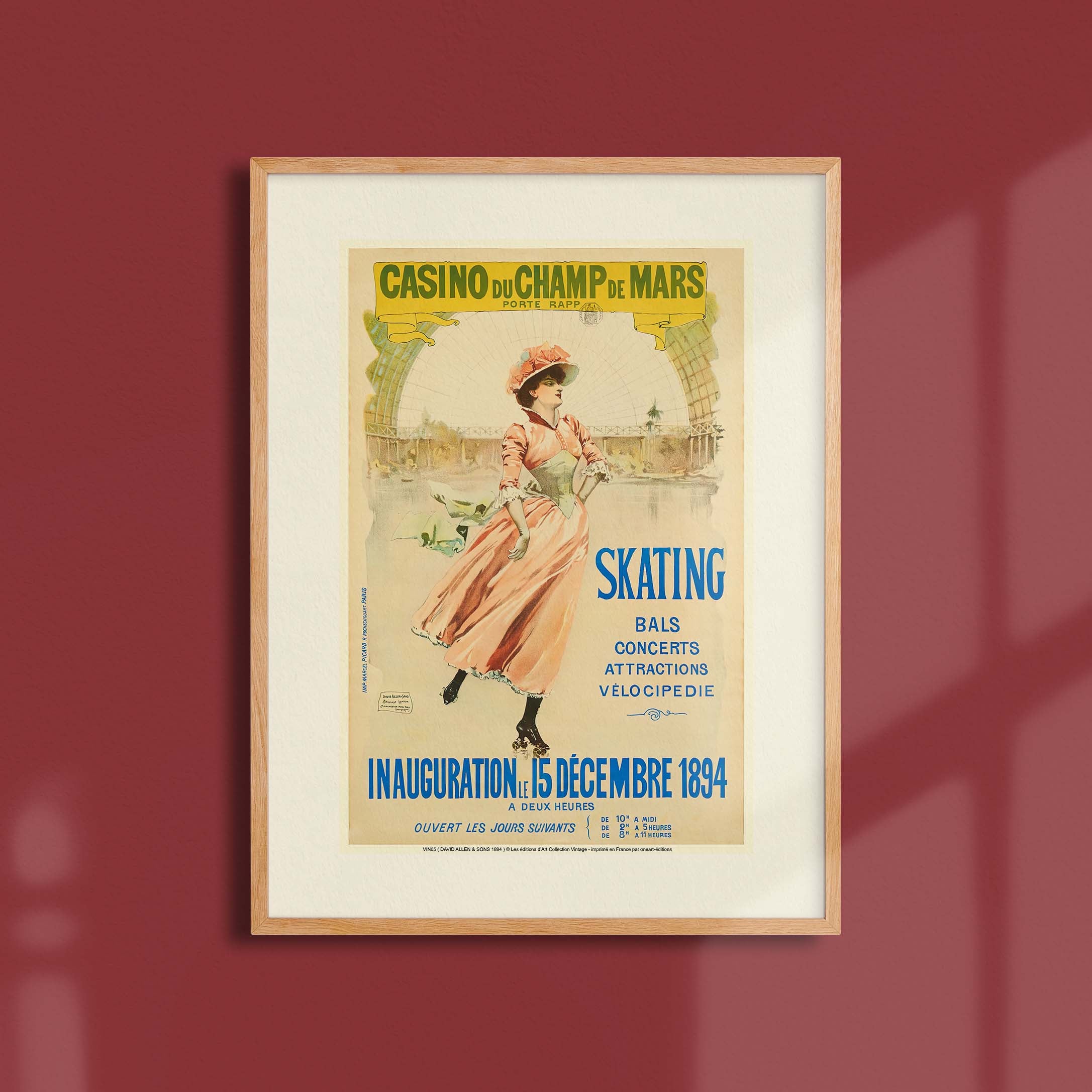 Affiche publicité vintage - Casino du Champ de Mars-oneart.fr