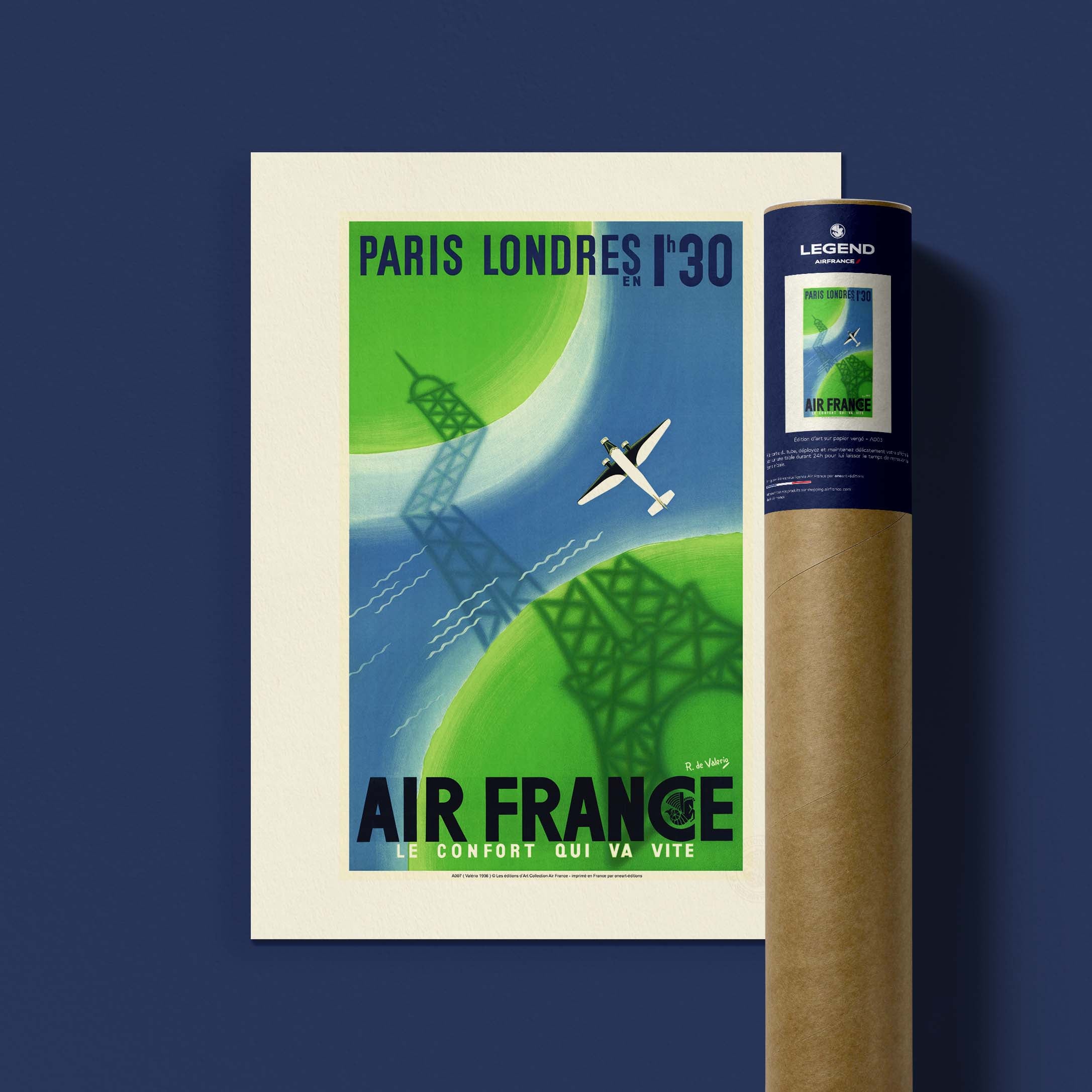 Affiche Air France - Paris Londres-oneart.fr
