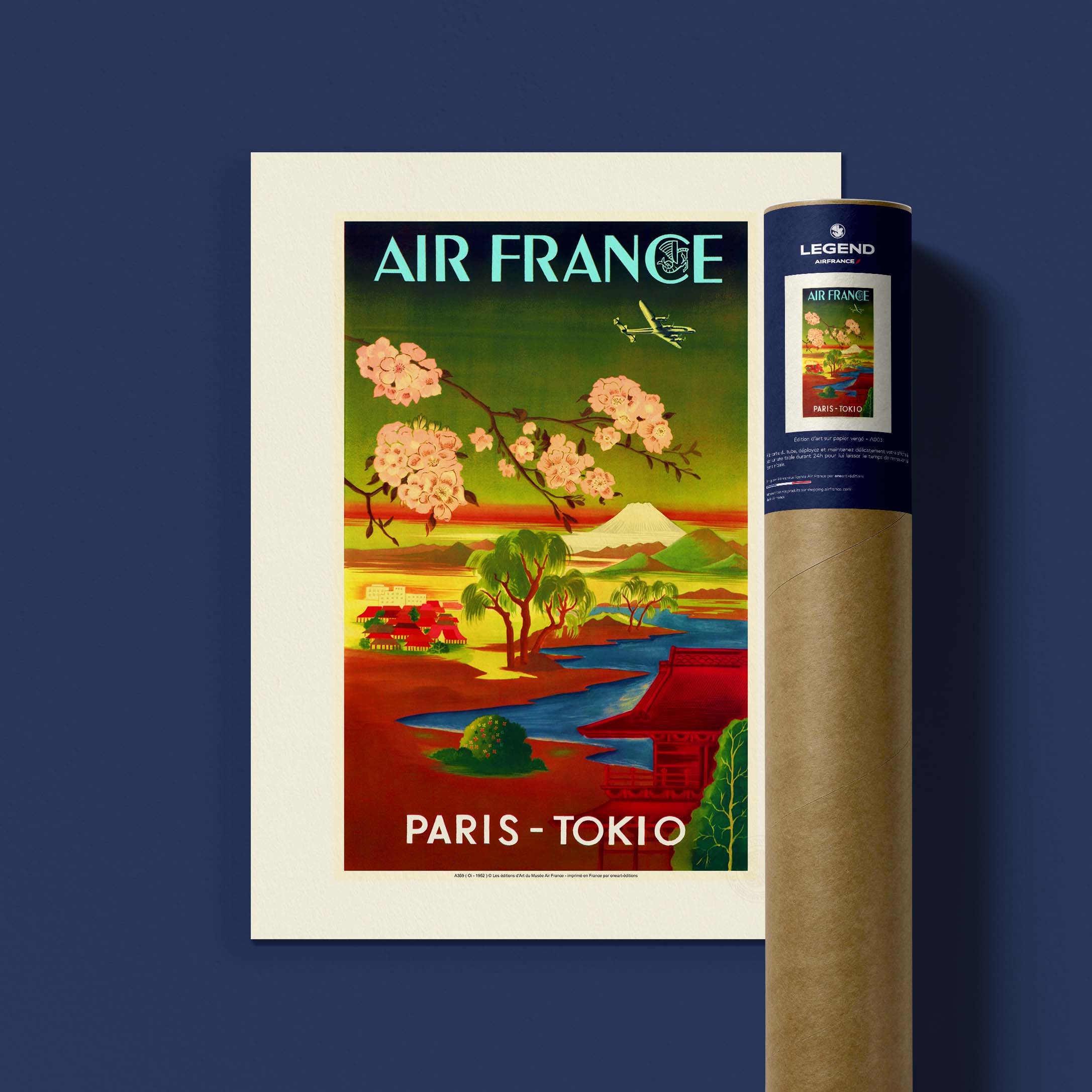 Affiche Air France - PARIS TOKIO-oneart.fr