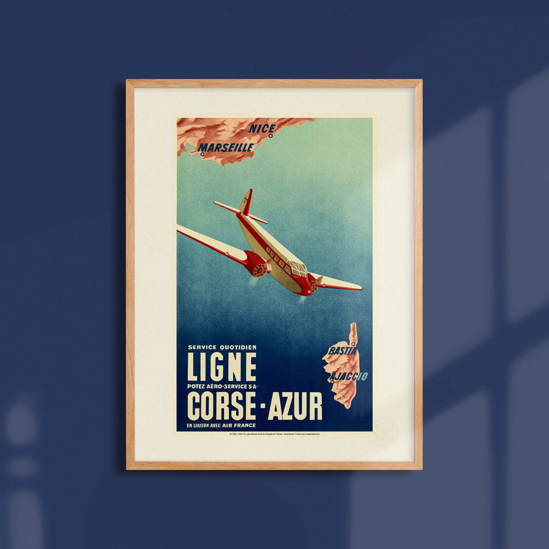 Affiche Air France - Corse Azur