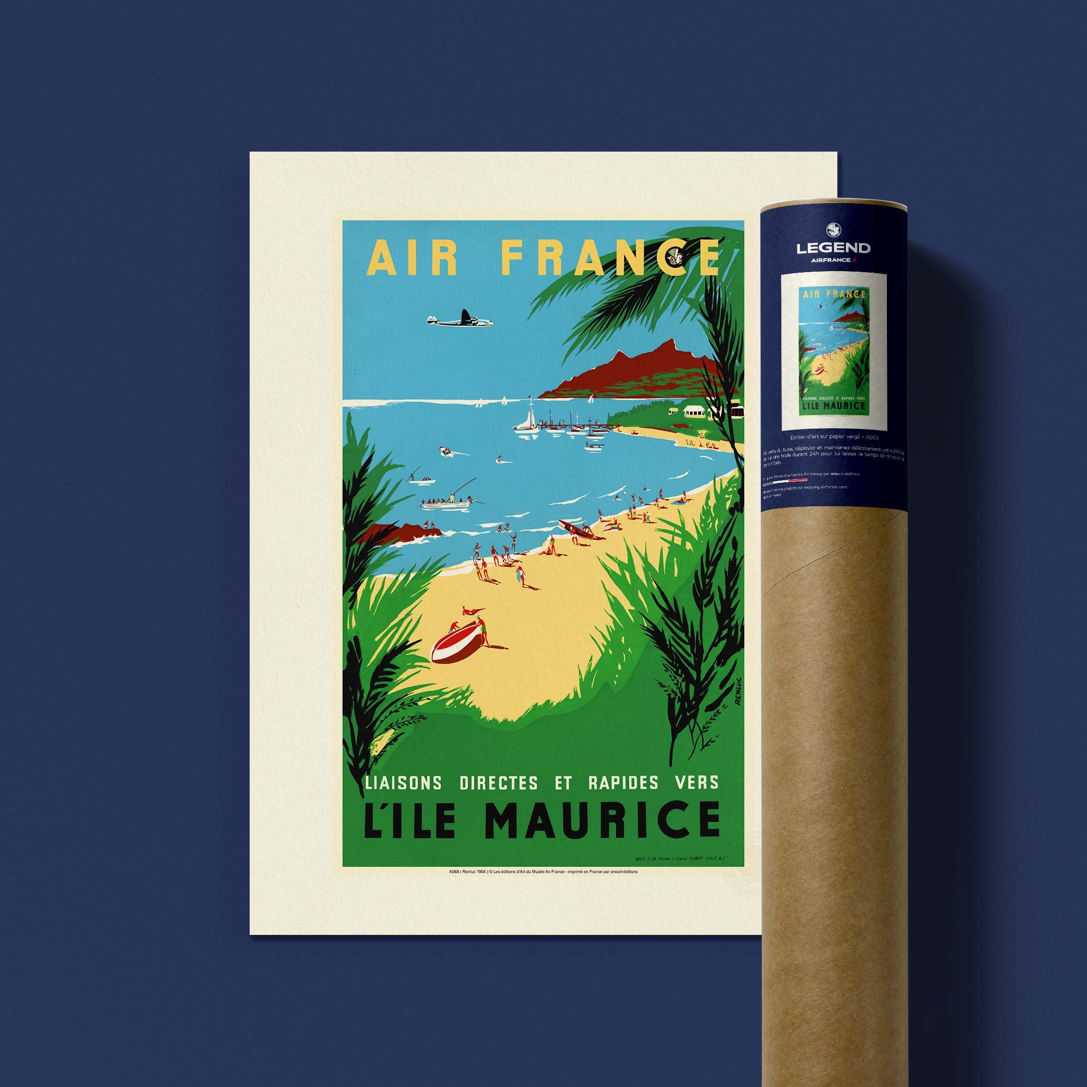 Affiche Air France - L'île Maurice-oneart.fr