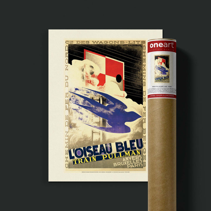 Affiche Cassandre - L'oiseau bleu