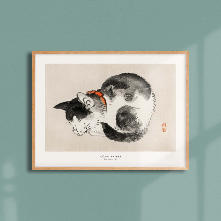 Estampe japonaise  - Chat endormi