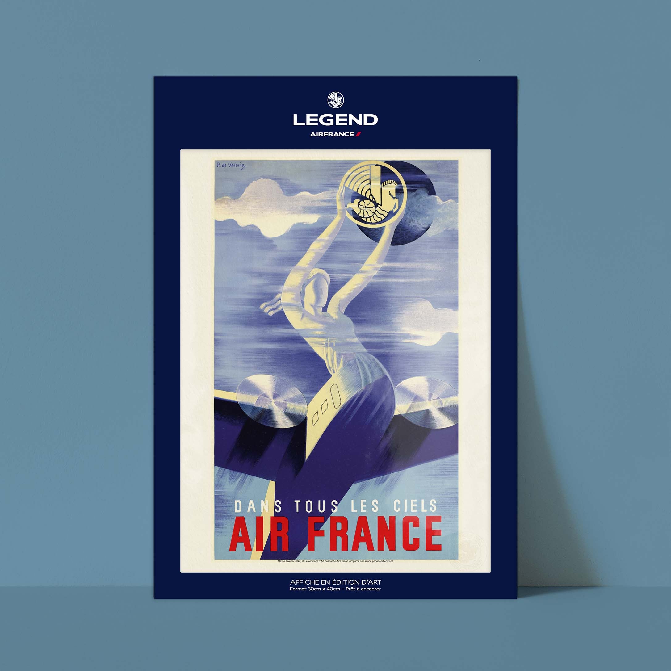 Affiche Air France - Dans tous les ciels-oneart.fr