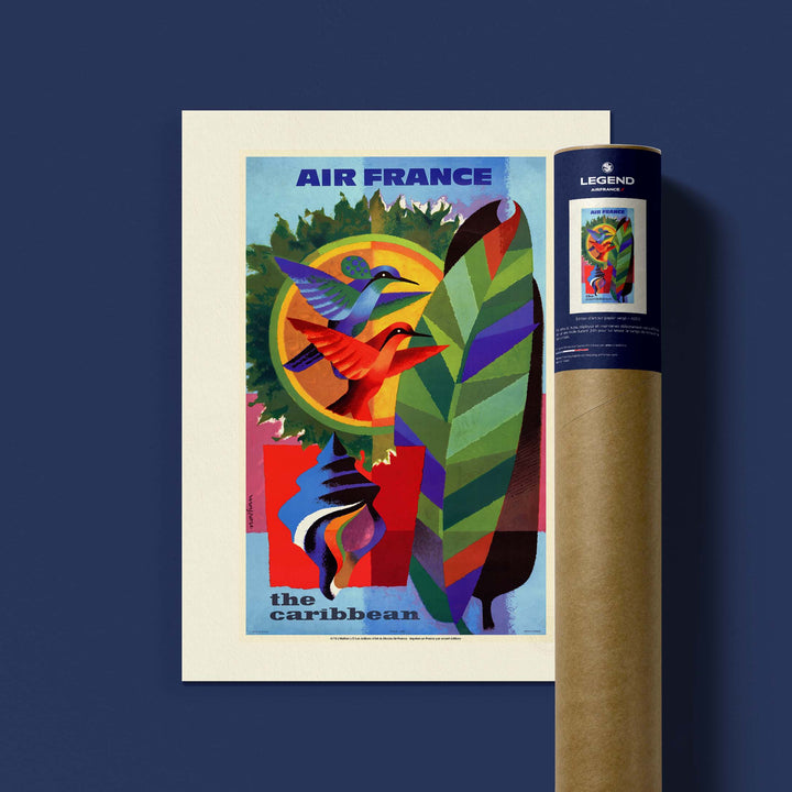 Affiche Air France - Les Caraïbes
