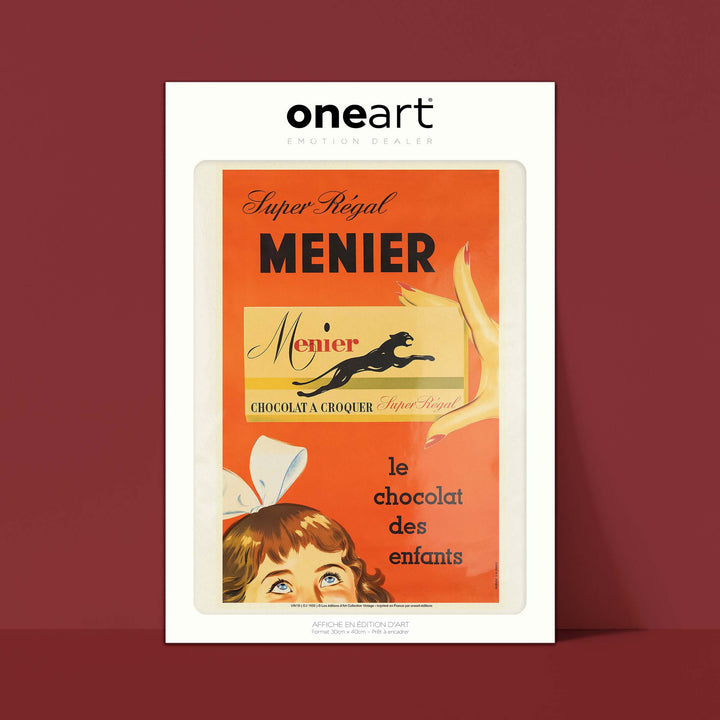 Affiche publicité vintage - Menier