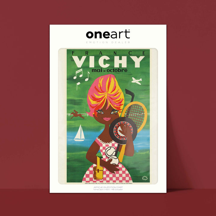 Affiche publicité vintage - Vichy