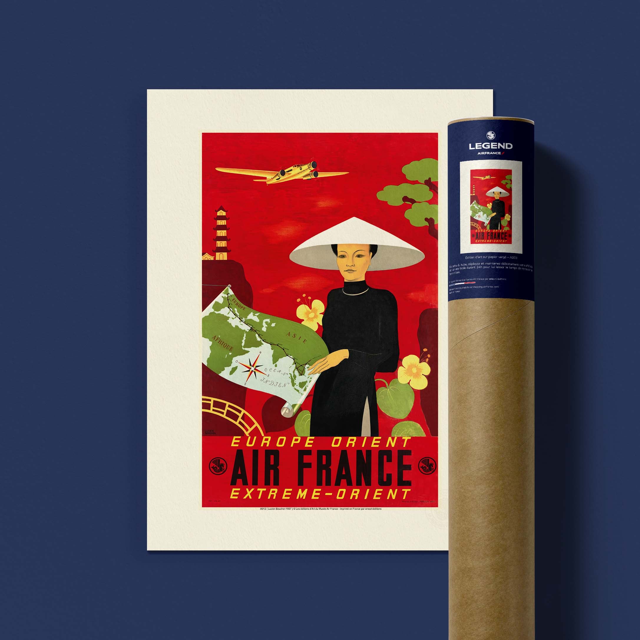 Affiche Air France - Europe Orient-oneart.fr