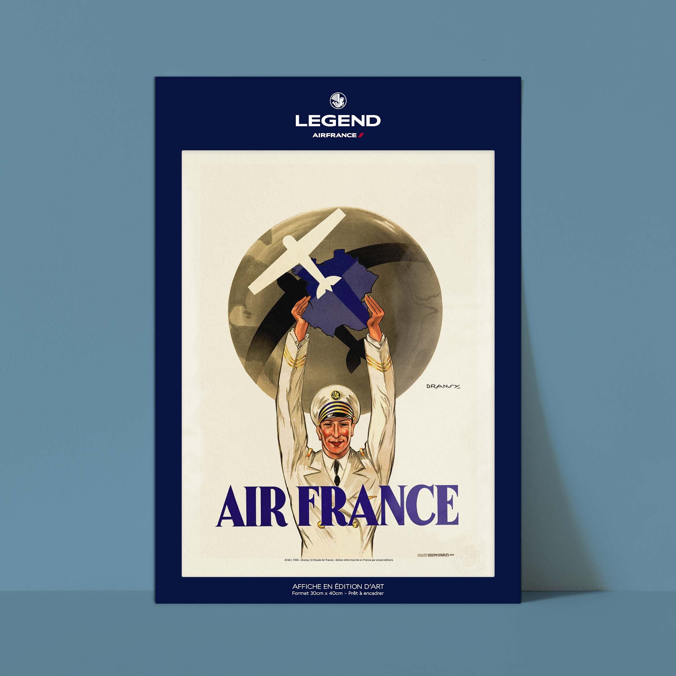 Affiche Air France - Première Affiche de la compagnie-oneart.fr