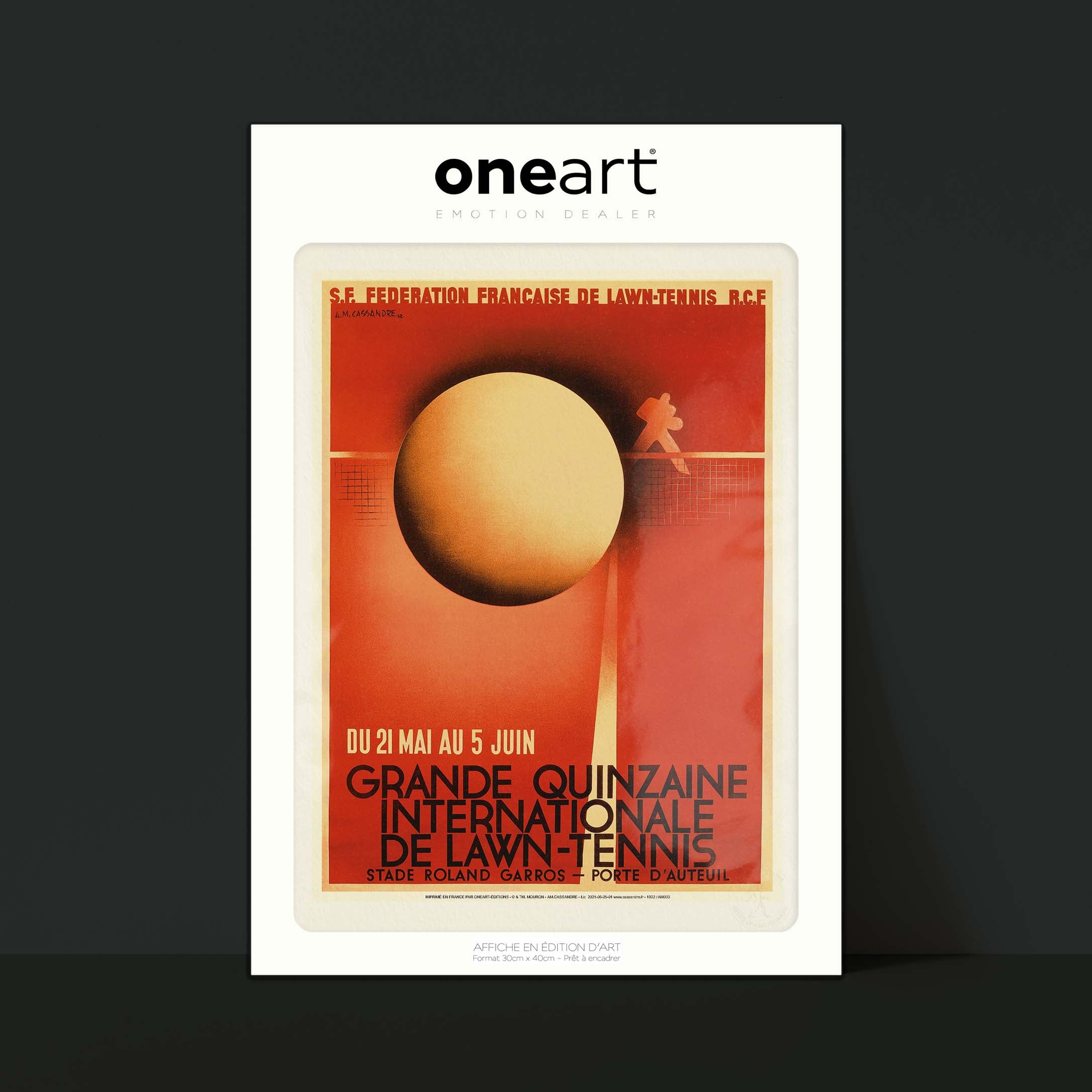 Affiche Cassandre - Lawn tennis-oneart.fr