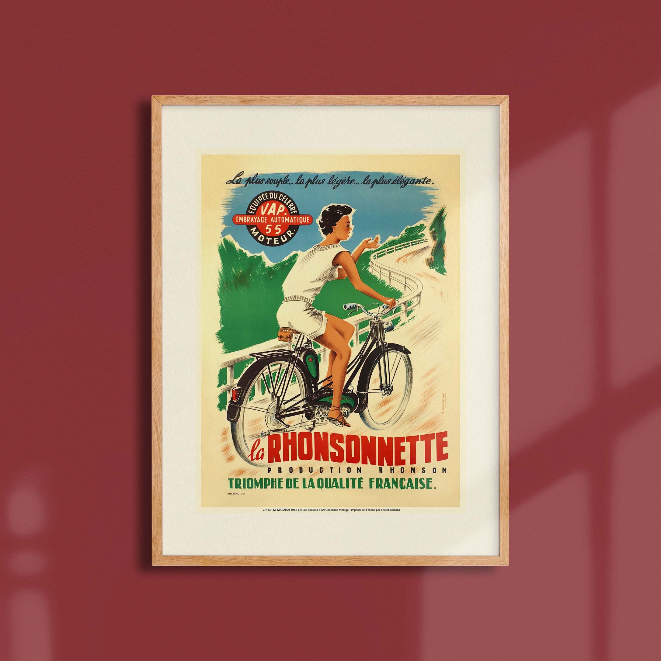 Affiche publicité vintage - La Rhonsonnette-oneart.fr