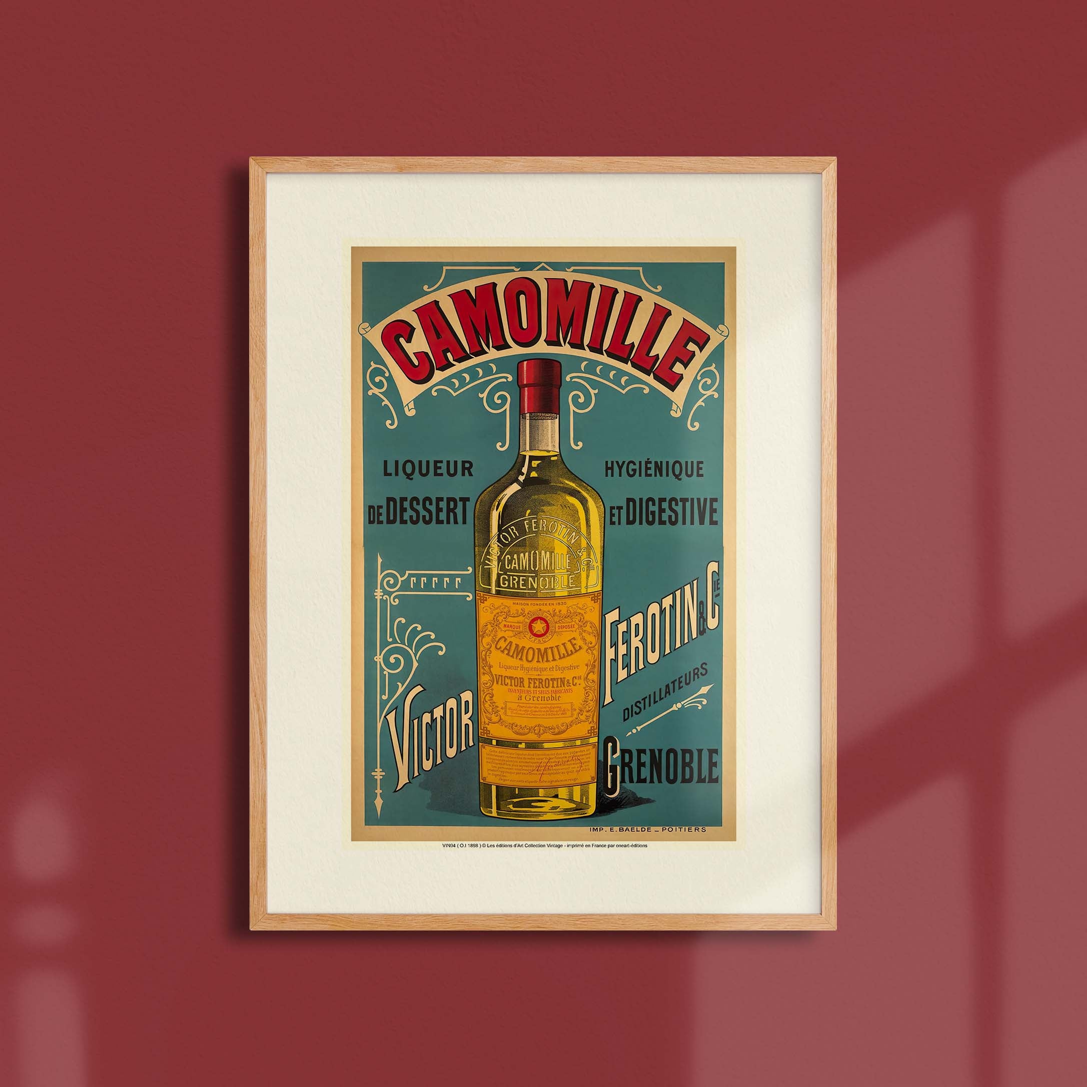 Affiche publicité vintage - Camomille-oneart.fr