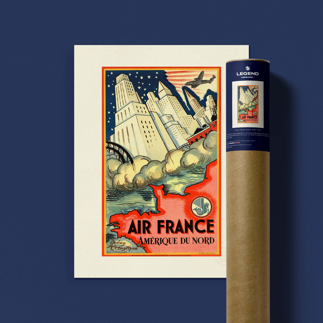 Affiche Air France - Amérique du Nord