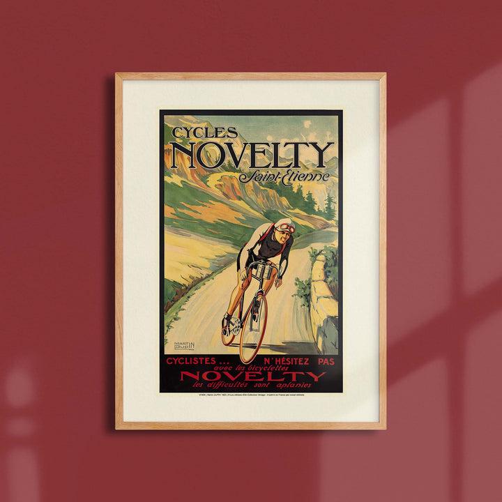 Affiche publicité vintage - Cycles Novelty