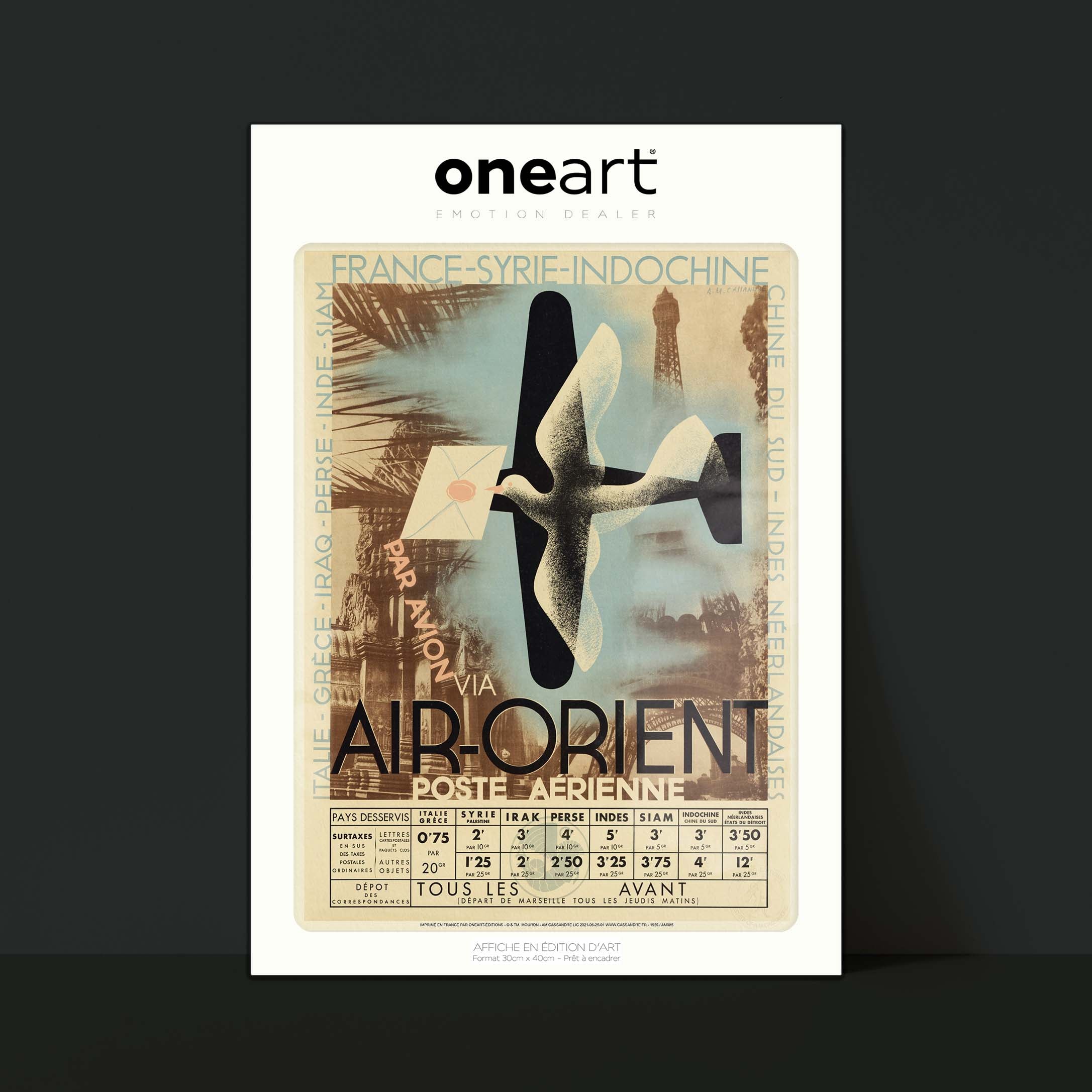 Affiche Cassandre - Air Orient-oneart.fr