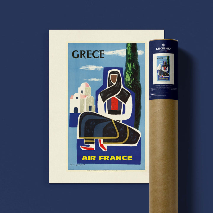 Affiche Air France - Grèce