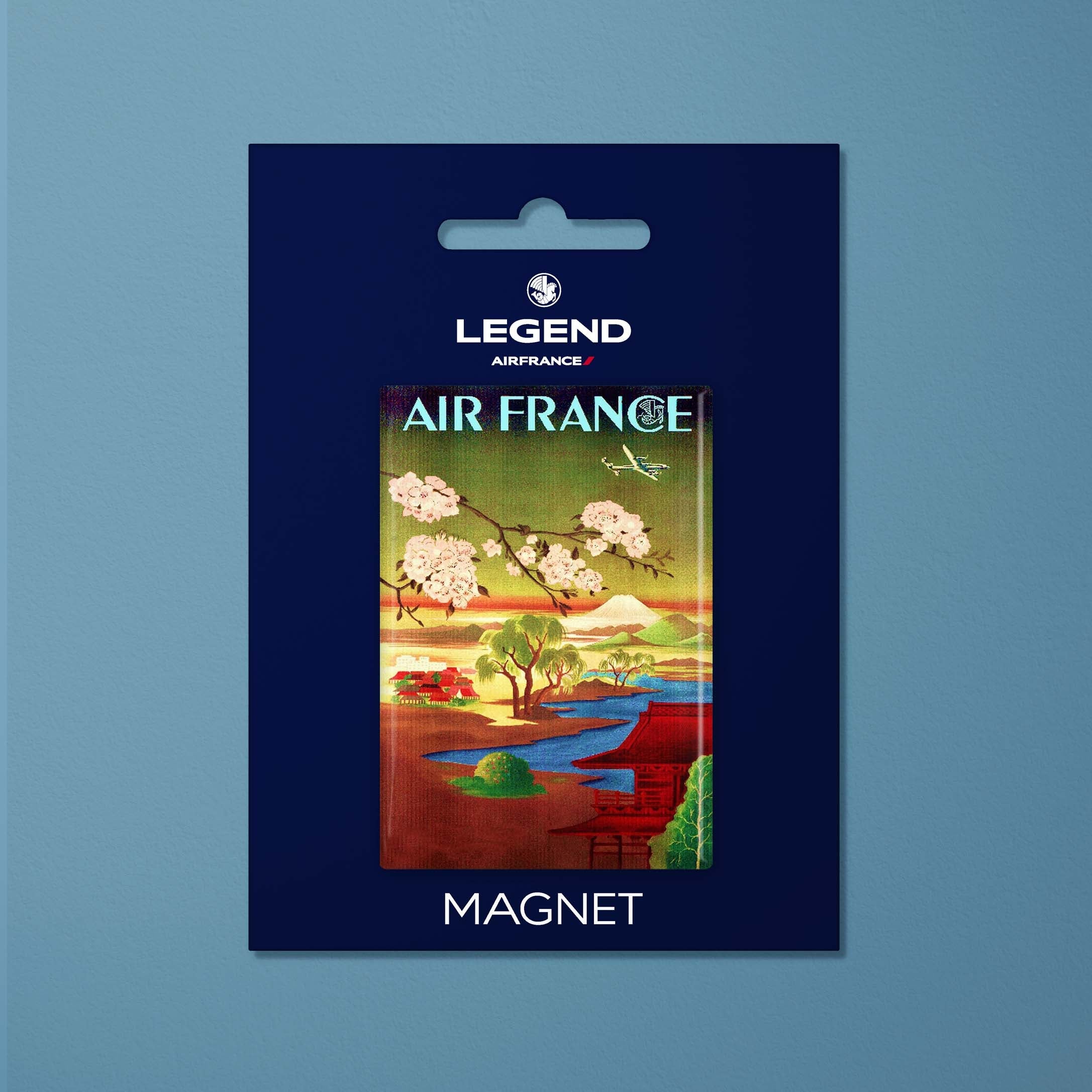 Magnet Air France Legend Paris - Tokio, fleurs de cerisier