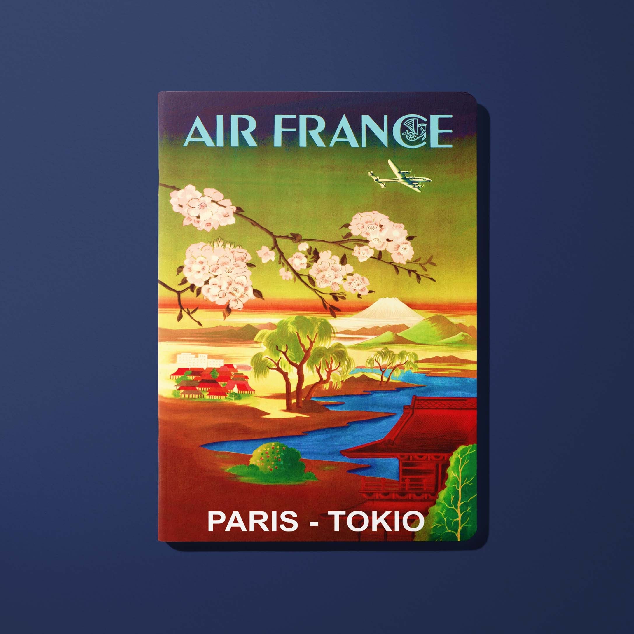 Air France Legend Paris notebook - Tokio, cherry blossoms