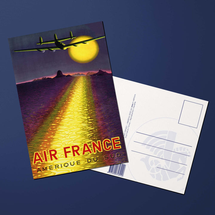 Air France Legend South America postcard, sunset