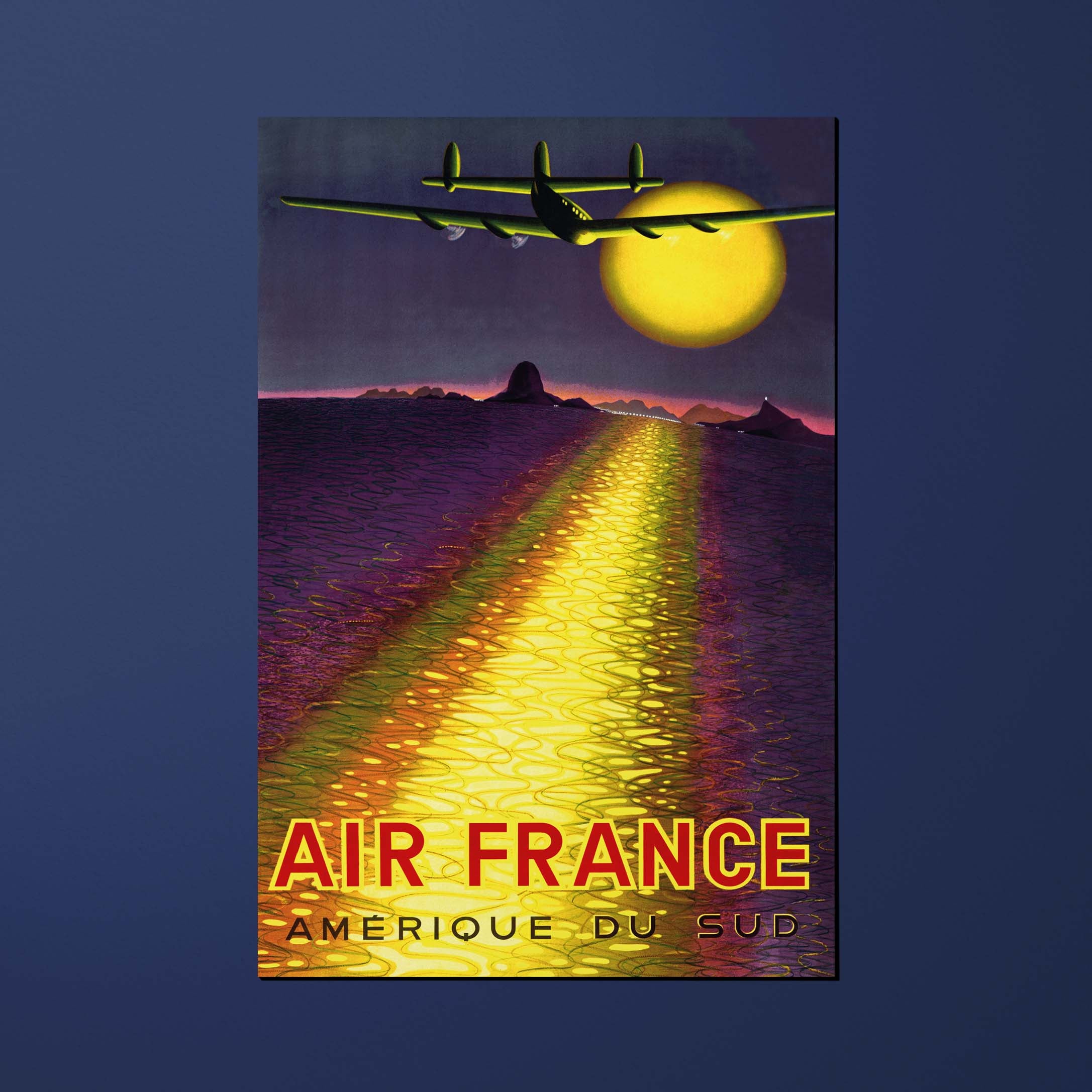 Carte postale Air France Legend Amerique du Sud, coucher de soleil