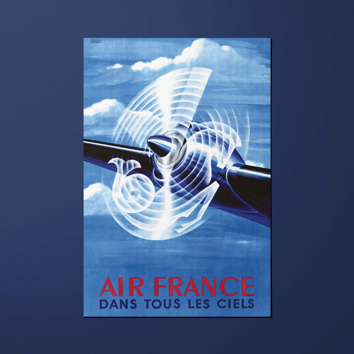 Carte postale Air France Legend Dans tous les ciels, hélice