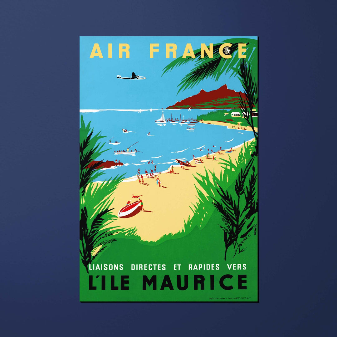 Carte postale Air France Legend Liaisons directes et rapides vers l'ïle Maurice
