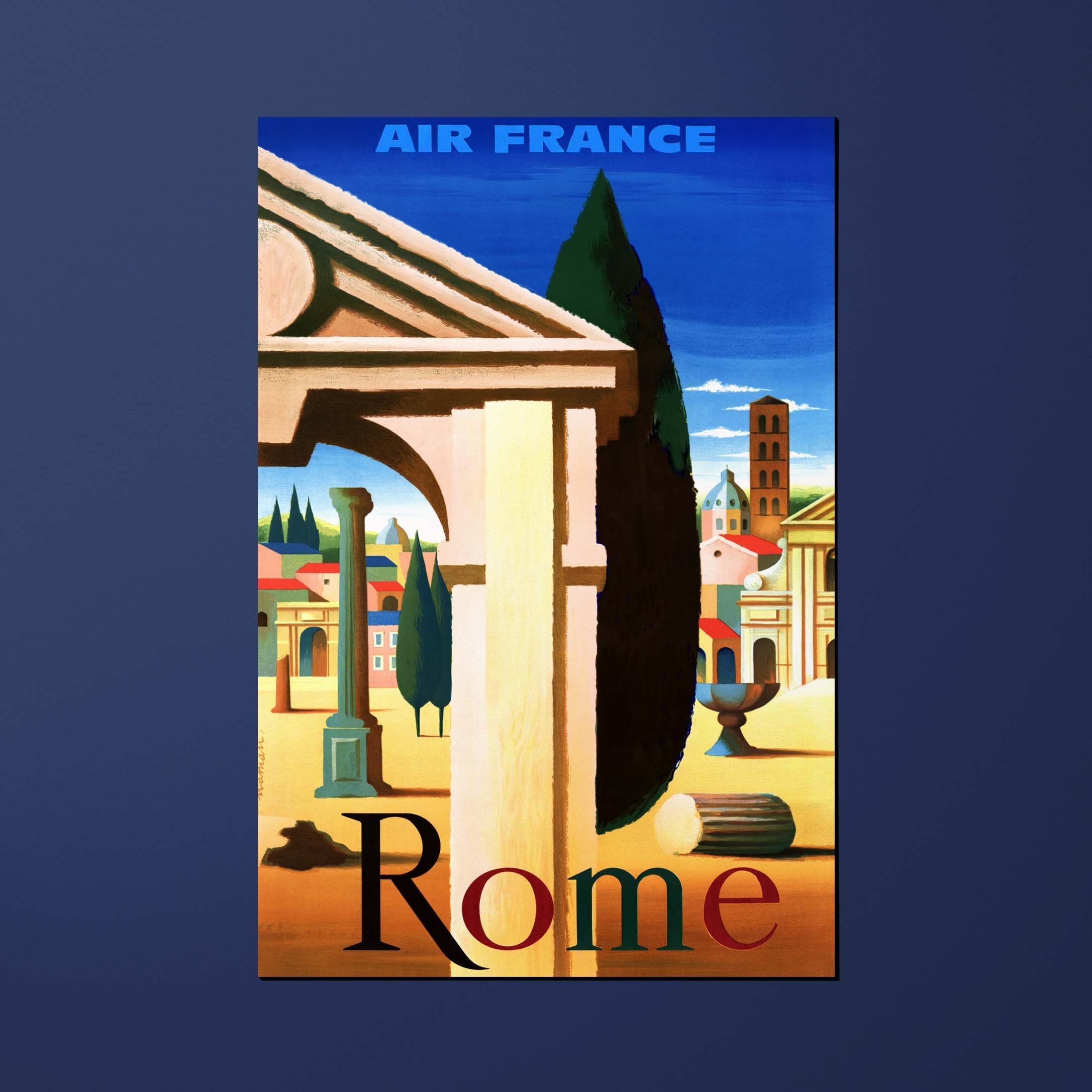 Carte postale Air France Legend Rome, ruines antiques