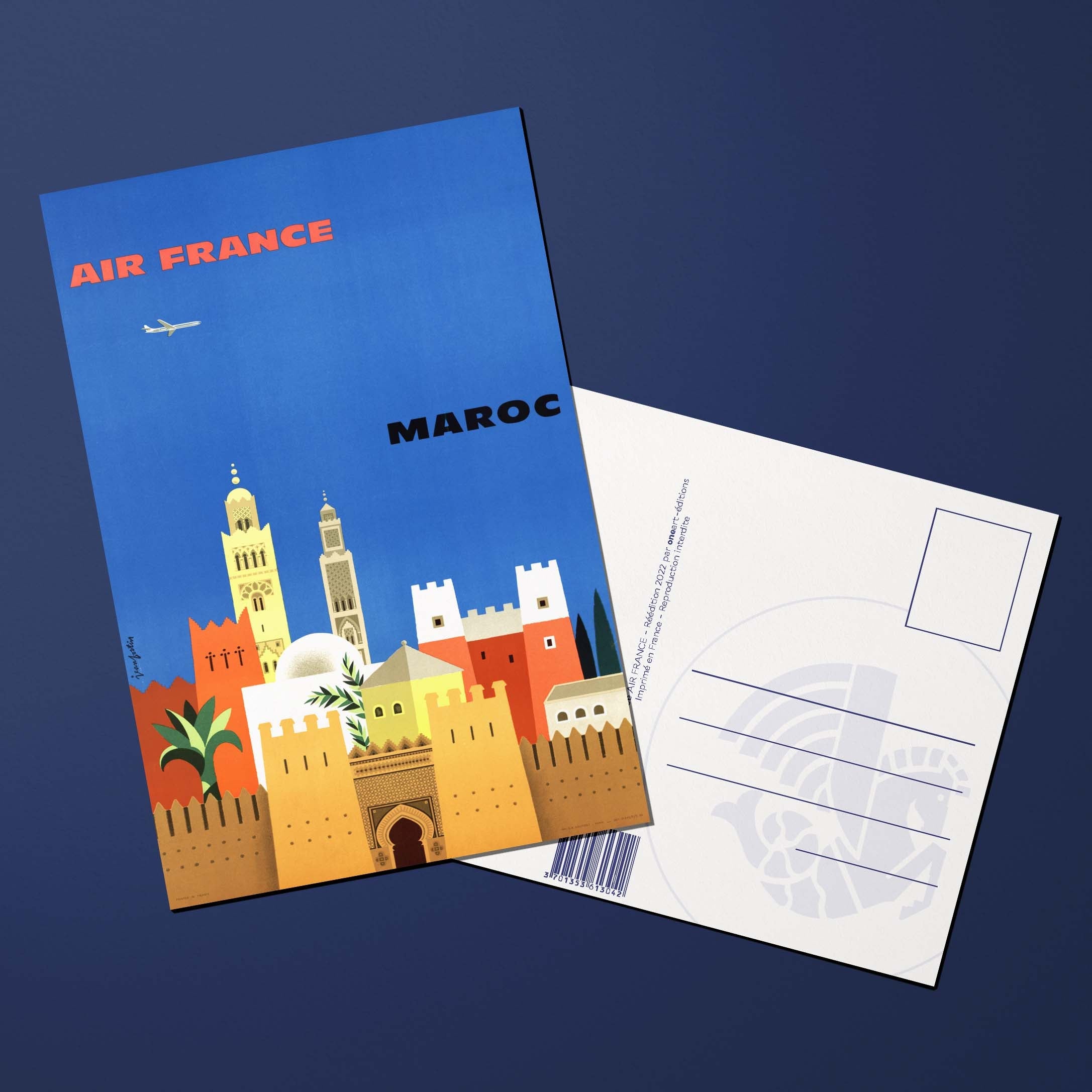 Postcard Air France Legend Morocco, Marrakech