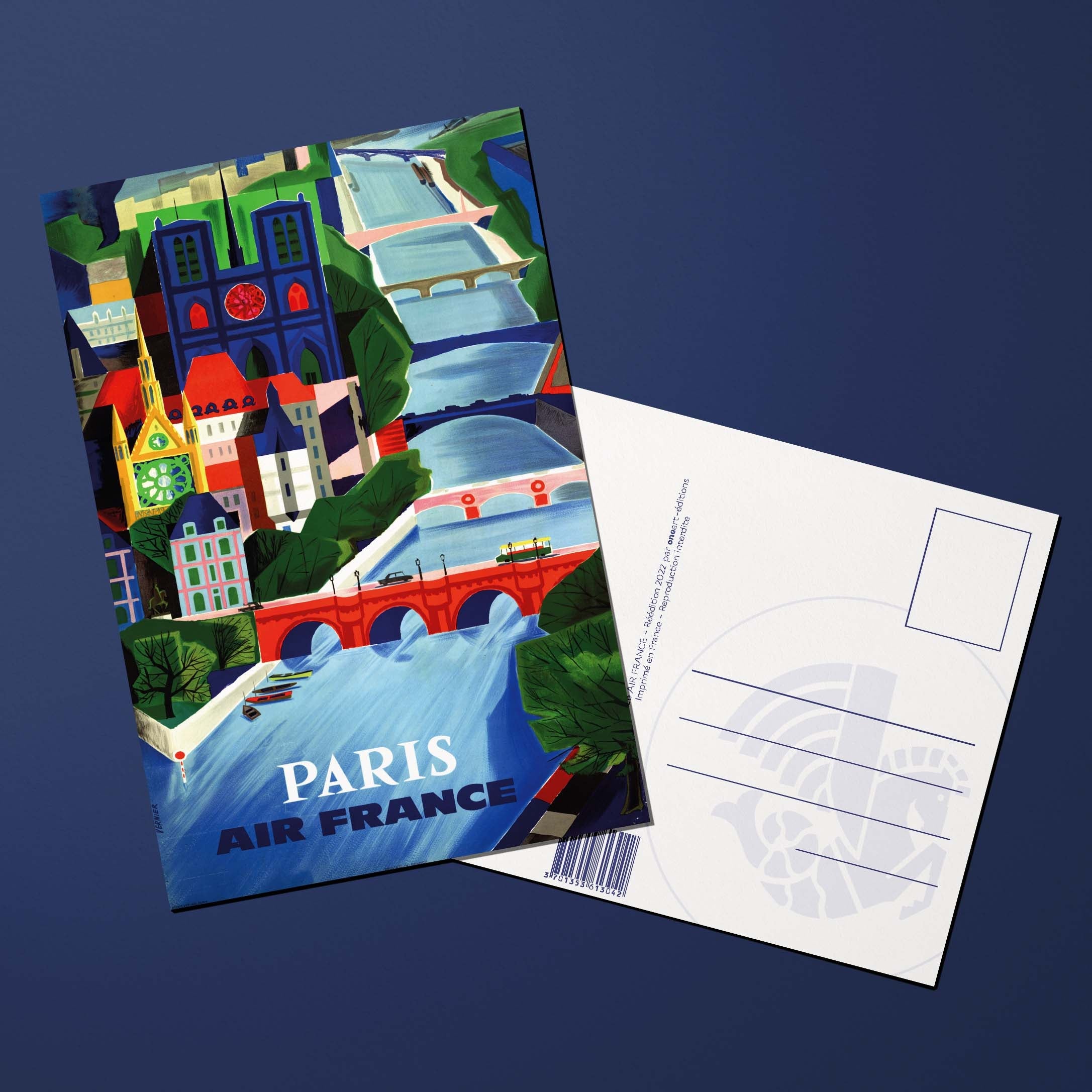 Carte postale Air France Legend Paris, ponts