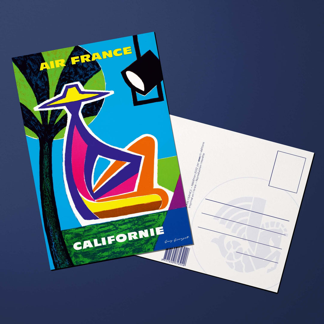 Carte postale Air France Legend Californie, spot cinéma