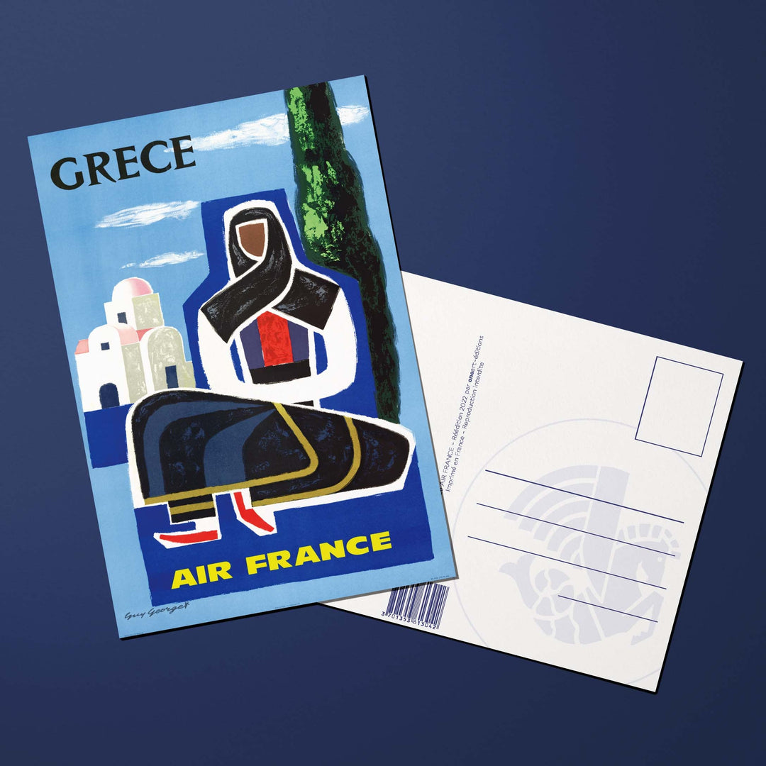 Postcard Air France Legend Greece, traditional dance