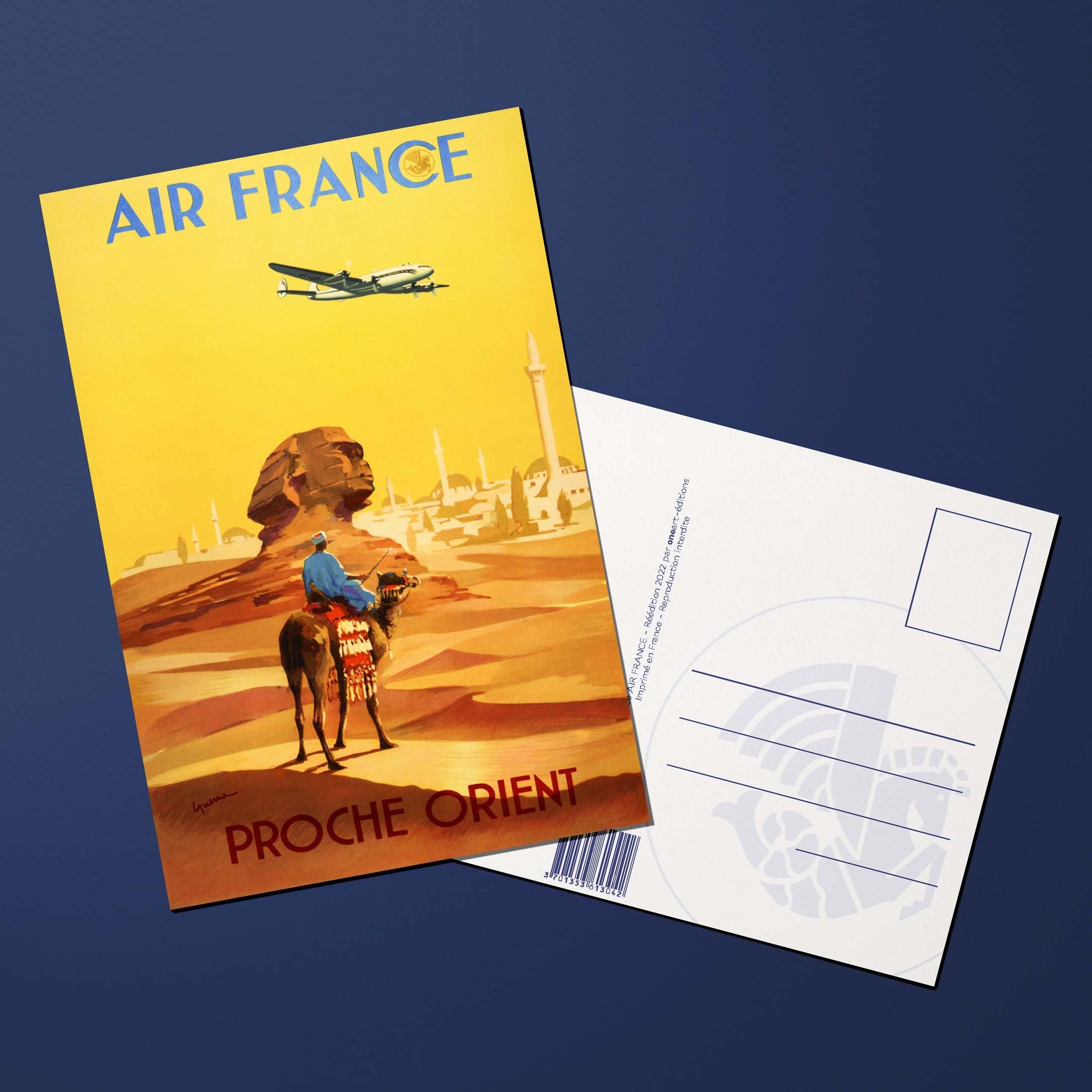 Postcard Air France Legend Egypt, Sphinx