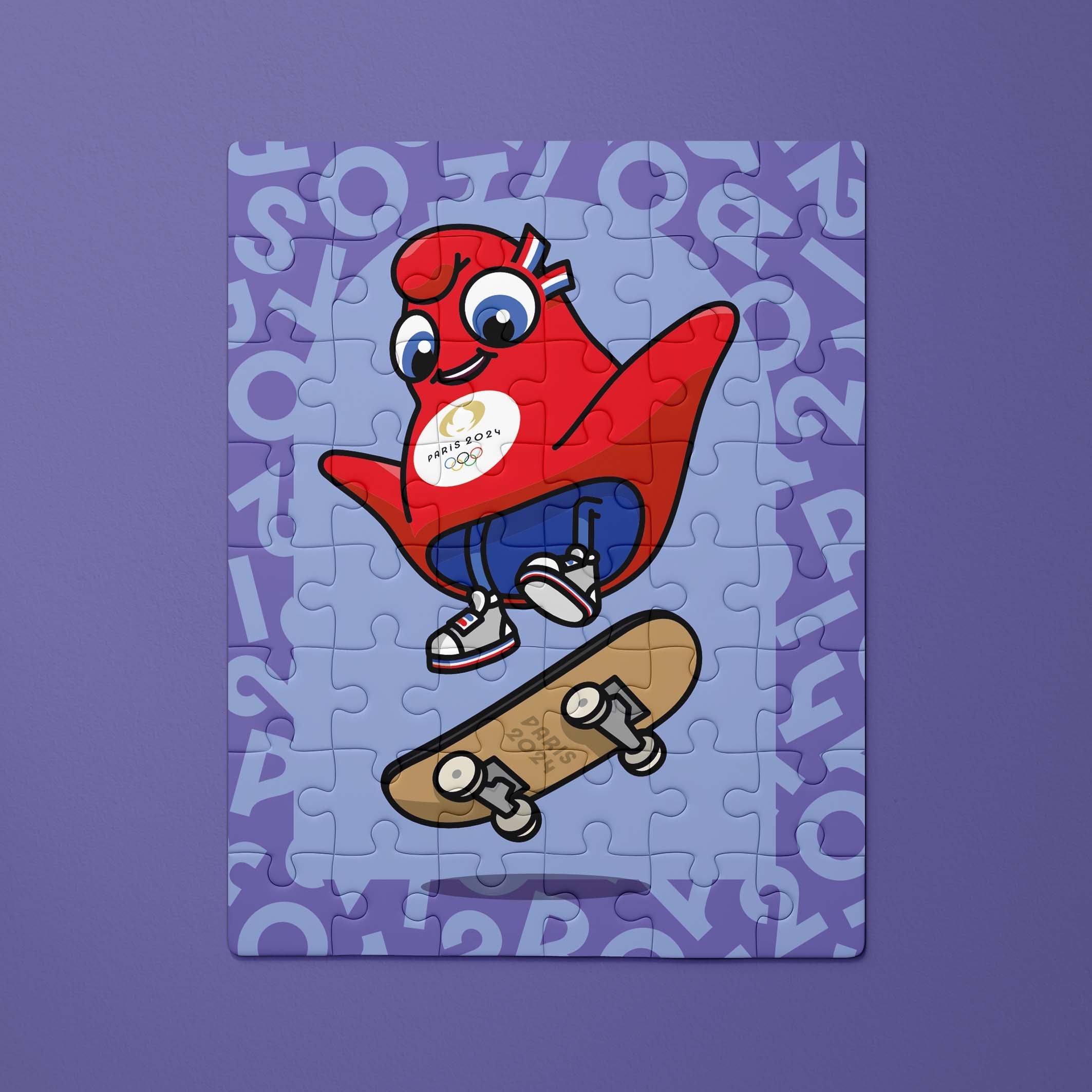 Paris 2024 Puzzle - 48 pieces - Skateboard