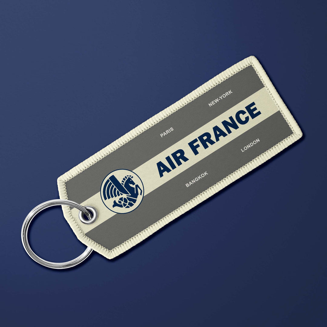 Porte-clés flamme Air France Legend Vintage Gris