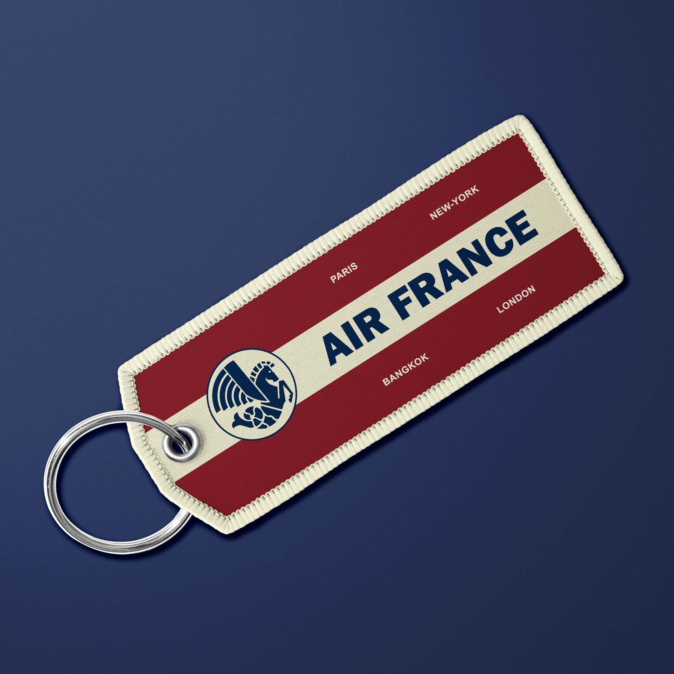 Porte-clés flamme Air France Legend Vintage Bordeaux