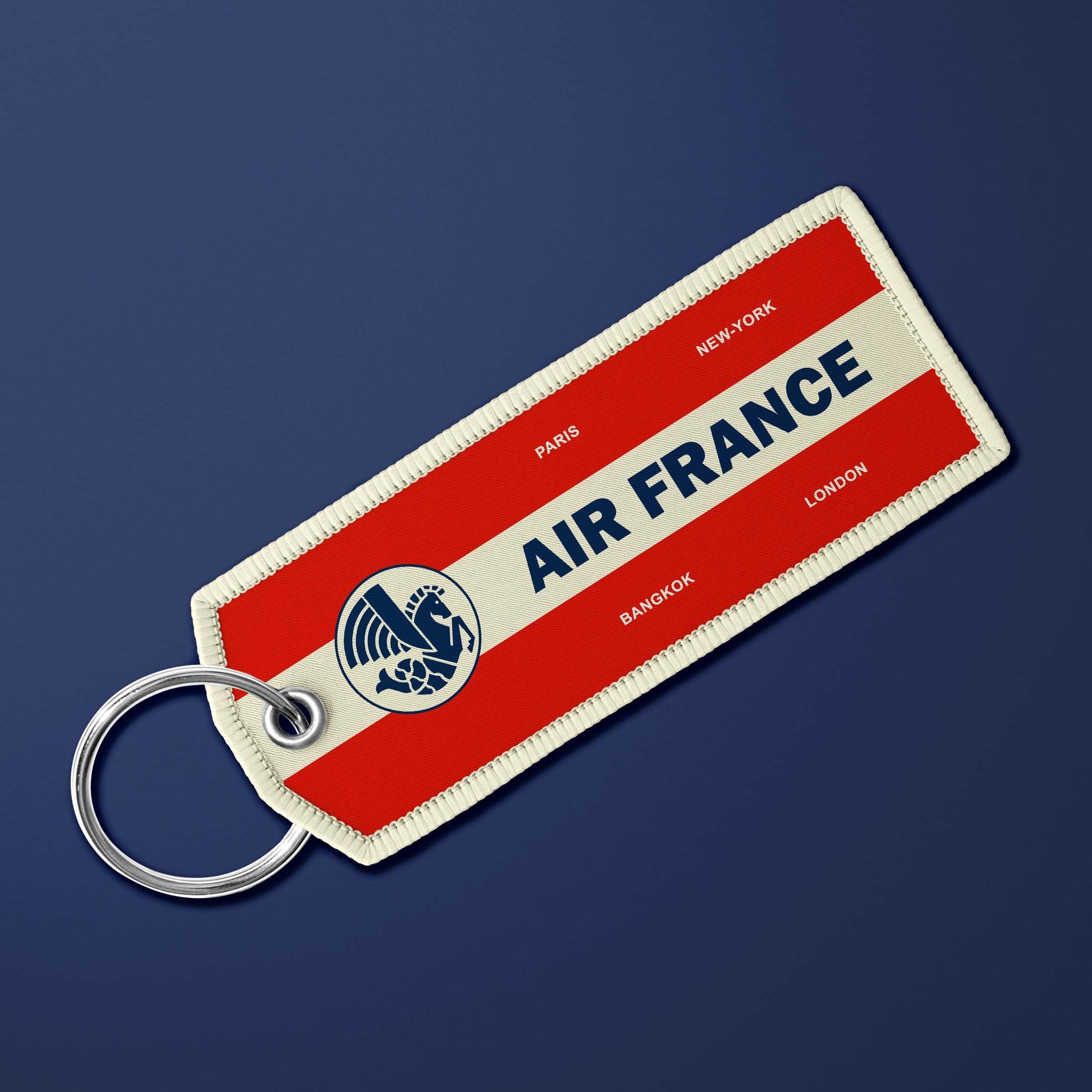 Air France Legend Vintage Red flame key ring