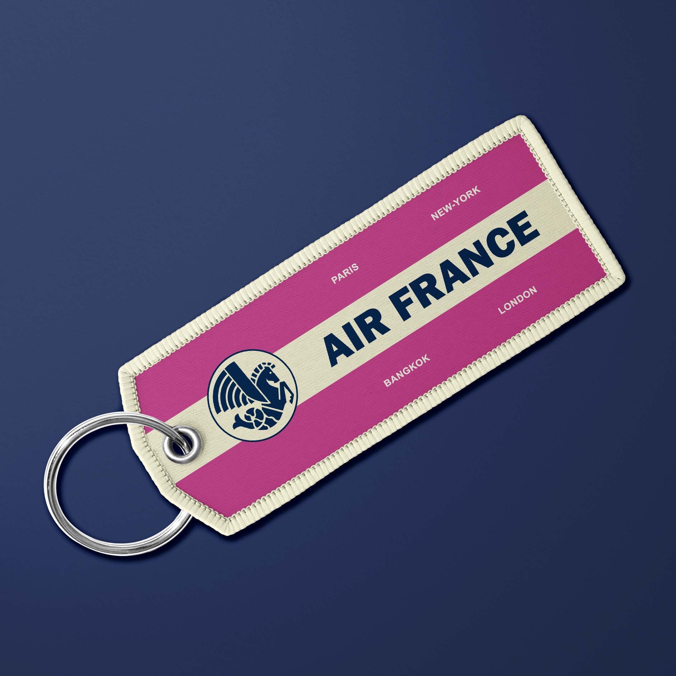 Porte-clés flamme Air France Legend Vintage Rose