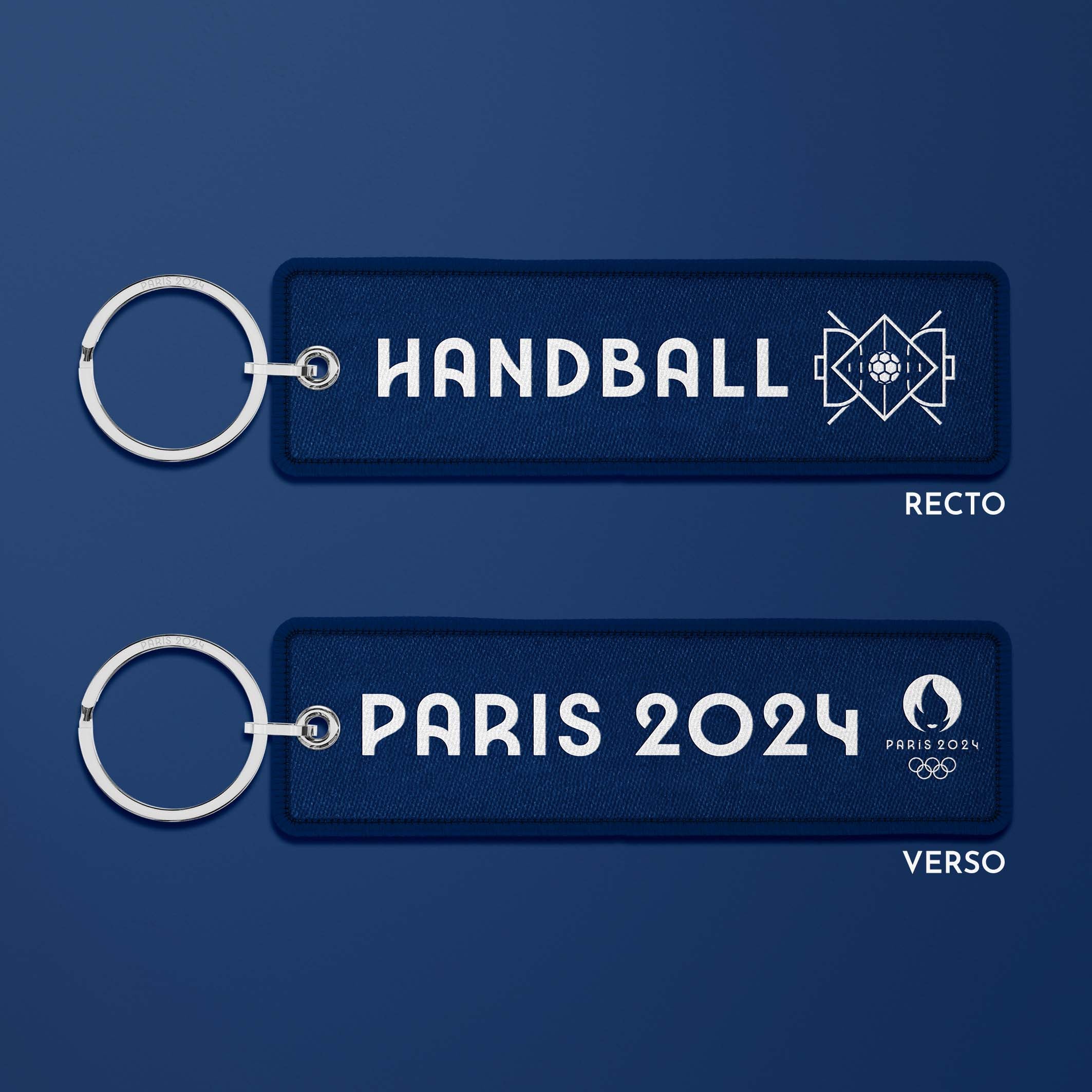 Porte-clés flamme Paris 2024 French blue - Handball