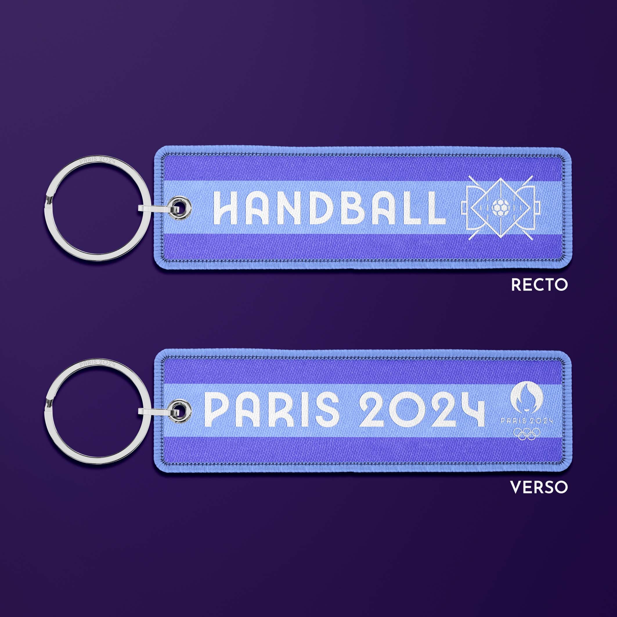 Porte-clés flamme Paris 2024 Sports & Stripes - Handball