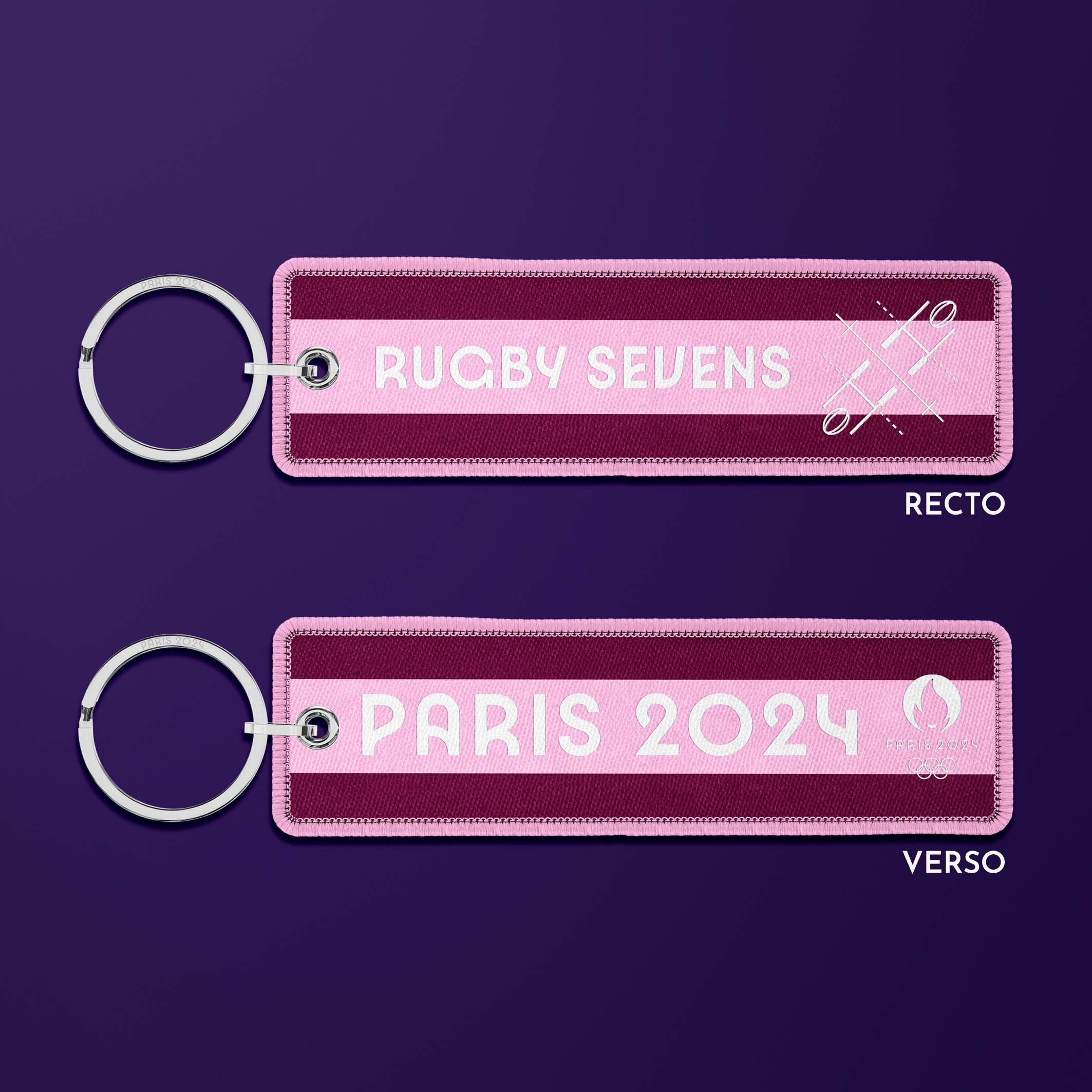 Porte-clés flamme Paris 2024 Sports & Stripes - 7th rugby