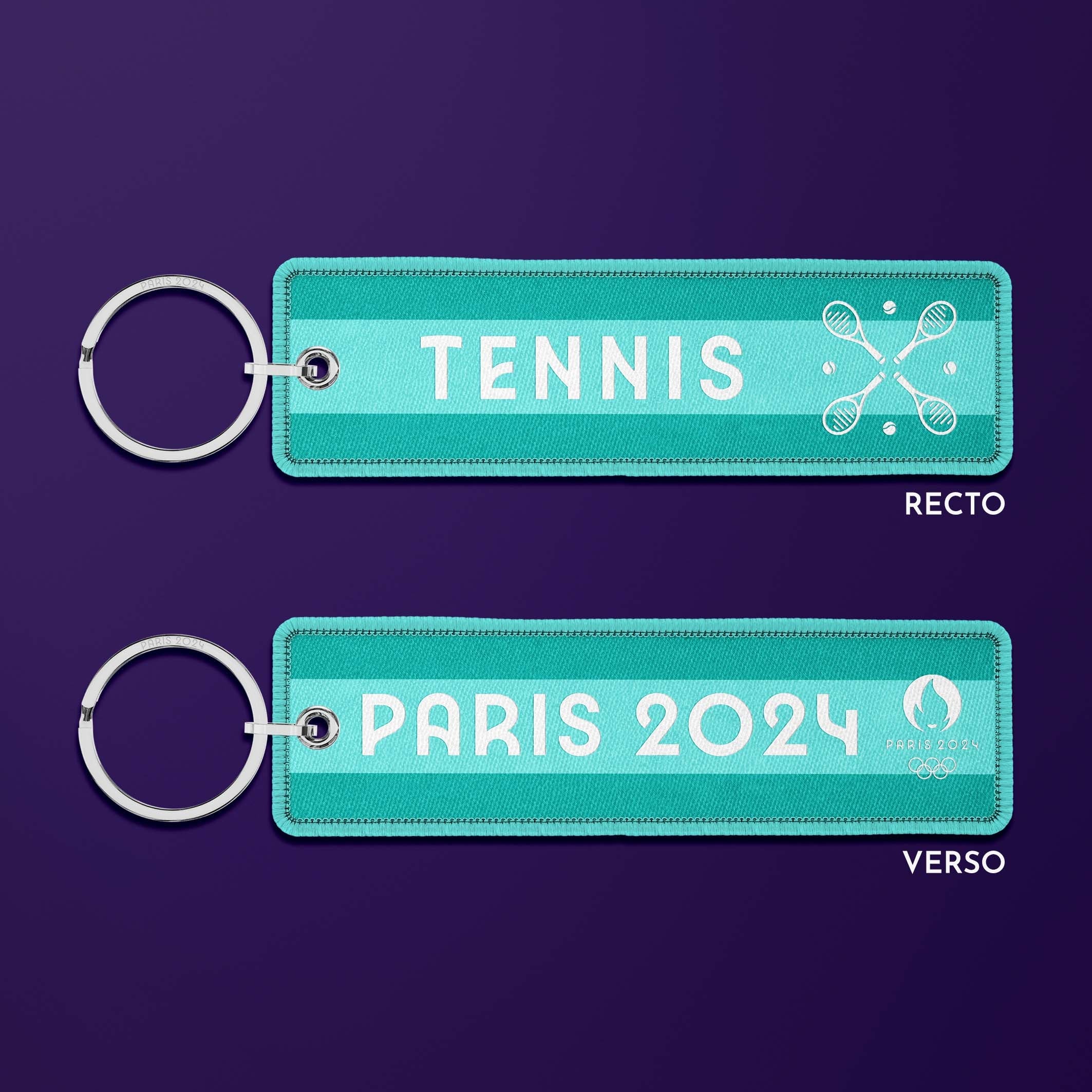 Porte-clés flamme Paris 2024 Sports & Stripes - Tennis